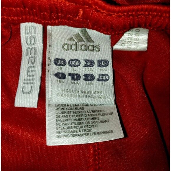 Adidas Boys Shorts L Red Athletic Long Basketball Clima365 Lightweight - Picture 6 of 6
